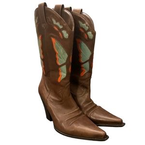 Vintage Diba Butterfly Cowboy Boots 🦋